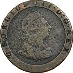 سکه 1 پنی 1797 جرج سوم - VF25 - بریتانیا