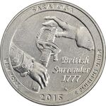سکه کوارتر دلار 2015D ساراتوگا - AU58 - آمریکا