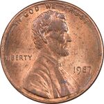 سکه 1 سنت 1987 لینکلن - MS61 - آمریکا