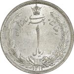 سکه 1 ریال 1313/0 (سورشارژ تاریخ) - MS64 - رضا شاه