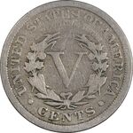 سکه 5 سنت 1907 نماد آزادی - VF30 - آمریکا