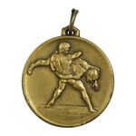 مدال برنز تربیت بدنی و فدراسیون کشتی کشور (طلایی) - EF - محمد رضا شاه