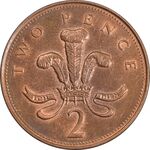 سکه 2 پنس 1998 الیزابت دوم - AU55 - انگلستان