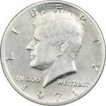 سکه نیم دلار 1971 کندی - AU55 - آمریکا