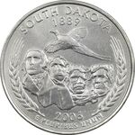سکه کوارتر دلار 2006D ایالتی (داکوتای جنوبی) - AU - آمریکا