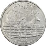سکه کوارتر دلار 2001D ایالتی (کنتاکی) - EF45 - آمریکا