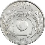 سکه کوارتر دلار 1999P ایالتی (جورجیا) - AU - آمریکا