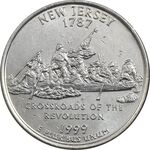 سکه کوارتر دلار 1999D ایالتی (نیوجرسی) - AU - آمریکا