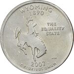 سکه کوارتر دلار 2007P ایالتی (وایومینگ) - AU - آمریکا
