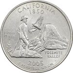 سکه کوارتر دلار 2005P ایالتی (کالیفرنیا) - AU - آمریکا