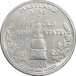 سکه کوارتر دلار 2000D ایالتی (مریلند) - AU - آمریکا