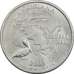 سکه کوارتر دلار 2002D ایالتی (لوئیزیانا) - AU - آمریکا