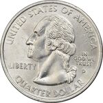 سکه کوارتر دلار 2000D ایالتی (ماساچوست) - AU - آمریکا