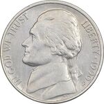 سکه 5 سنت 1990P جفرسون - EF40 - آمریکا