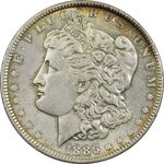 سکه یک دلار 1886 مورگان - MS62 - آمریکا