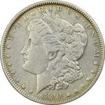 سکه یک دلار 1890 مورگان - EF45 - آمریکا