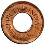 سکه 1 پیسه جرج ششم