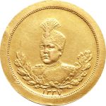 مدال یابود طلا احمد شاه قاجار