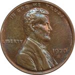 سکه 1 سنت 1970S لینکلن - MS61 - آمریکا