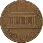 سکه 1 سنت 1973D لینکلن - EF - آمریکا