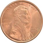 سکه 1 سنت 1994 لینکلن - MS65 - آمریکا