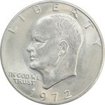 سکه یک دلار 1972 آیزنهاور - AU55 - آمریکا