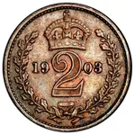 سکه 2 پِنس ادوارد هفتم