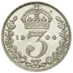 سکه 3 پِنس ادوارد هفتم