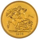 سکه 5 پوند ادوارد هفتم