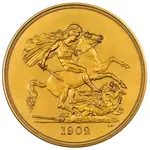 سکه 5 پوند ادوارد هفتم