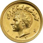 سکه طلا نیم پهلوی 1324 (1334) ارور تاریخ - MS64 - محمد رضا شاه