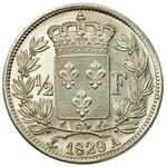 سکه 1/2 فرانک شارل دهم
