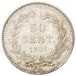 سکه 50 سانتیم لوئی فیلیپ یکم