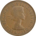 سکه 1/2 پنی 1960 الیزابت دوم - VF35 - انگلستان