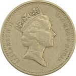 سکه 1 پوند 1985 الیزابت دوم - EF40 - انگلستان