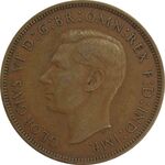 سکه 1 پنی 1939 جرج ششم - EF40 - انگلستان