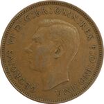 سکه 1 پنی 1944 جرج ششم - EF40 - انگلستان