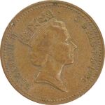 سکه 1 پنی 1986 الیزابت دوم - EF45 - انگلستان