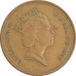 سکه 1 پنی 1993 الیزابت دوم - EF40 - انگلستان