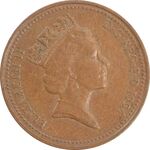 سکه 1 پنی 1994 الیزابت دوم - EF40 - انگلستان