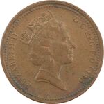 سکه 1 پنی 1996 الیزابت دوم - EF45 - انگلستان