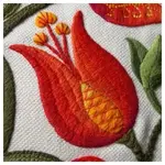 ابریشم دوزی ، ابریشم دوزی نقش زری