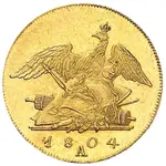سکه 1/2 فردریش دُر طلا فردریش ویلهلم سوم از پروس