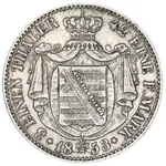 سکه 1/3 تالر فردریش آگوست دوم از زاکسن