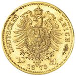 سکه 10 مارک طلا یوهان از زاکسن