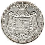 سکه 2 تالر یوهان از زاکسن