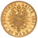 سکه 20 مارک طلا ارنست فردریش از ساکس-آلتنبورگ