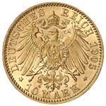 سکه 10 مارک طلا کارل ادوارد از ساکس-کوبورگ-گوتا