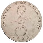 سکه 2/3 تالر فردریش فرانتس یکم از مكلنبورگ-شوورین