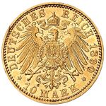 سکه 10 مارک طلا لودویگ چهارم از هسه-دارمشتات